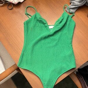 Astr Green Textured One-Piece